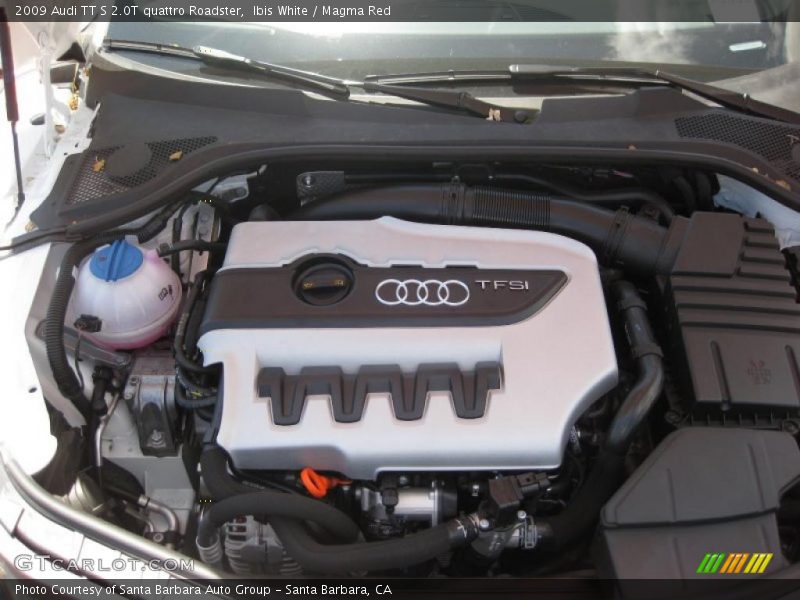 Ibis White / Magma Red 2009 Audi TT S 2.0T quattro Roadster