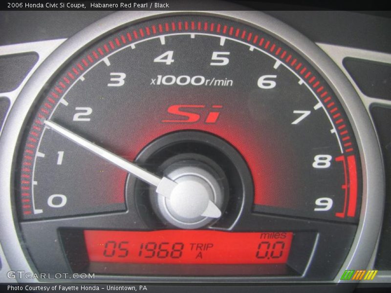 Habanero Red Pearl / Black 2006 Honda Civic Si Coupe