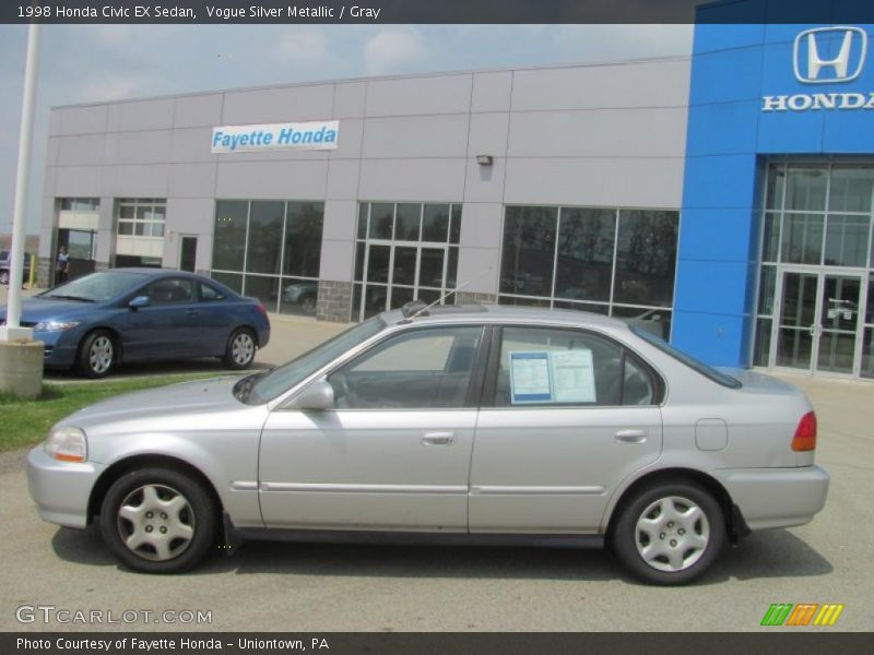 Vogue Silver Metallic / Gray 1998 Honda Civic EX Sedan