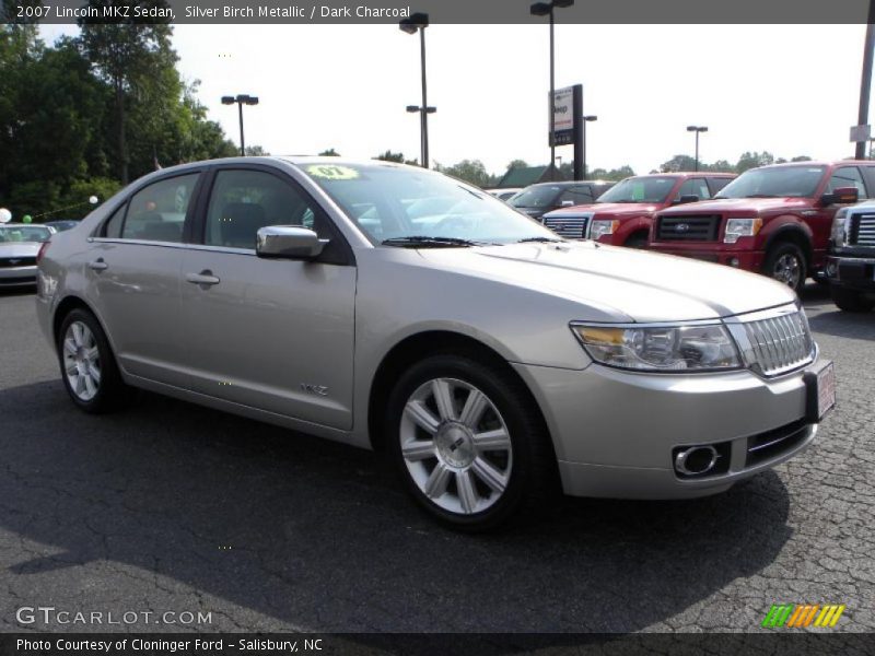 Silver Birch Metallic / Dark Charcoal 2007 Lincoln MKZ Sedan