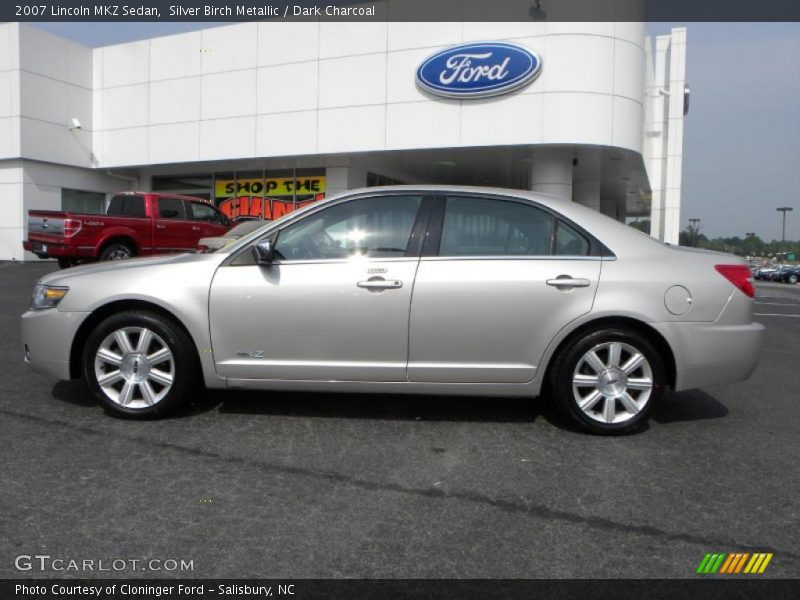 Silver Birch Metallic / Dark Charcoal 2007 Lincoln MKZ Sedan