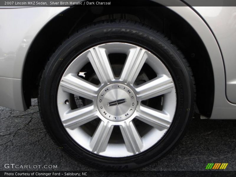 Silver Birch Metallic / Dark Charcoal 2007 Lincoln MKZ Sedan