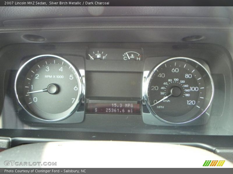 Silver Birch Metallic / Dark Charcoal 2007 Lincoln MKZ Sedan