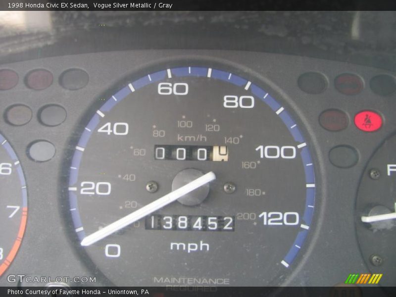 Vogue Silver Metallic / Gray 1998 Honda Civic EX Sedan