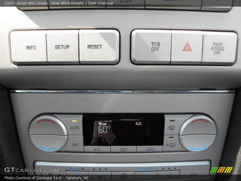 Silver Birch Metallic / Dark Charcoal 2007 Lincoln MKZ Sedan
