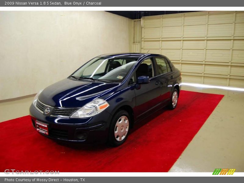 Blue Onyx / Charcoal 2009 Nissan Versa 1.8 S Sedan