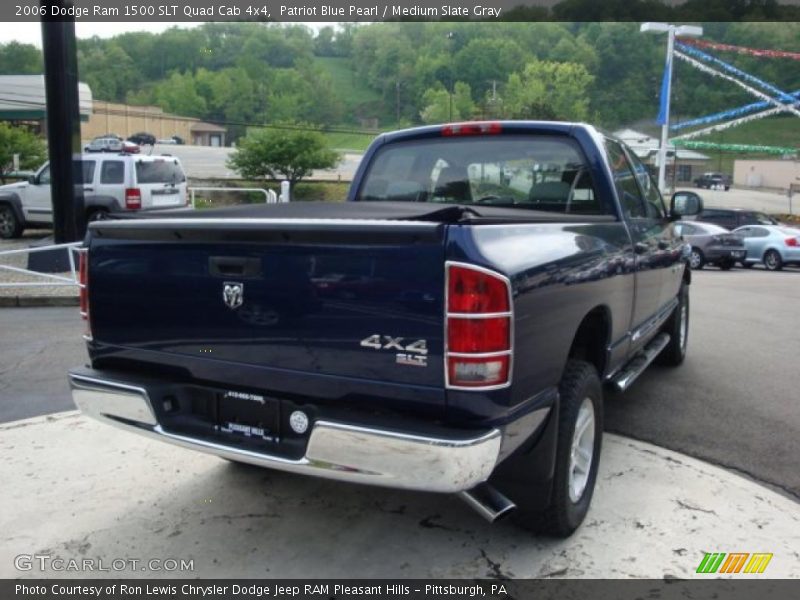 Patriot Blue Pearl / Medium Slate Gray 2006 Dodge Ram 1500 SLT Quad Cab 4x4