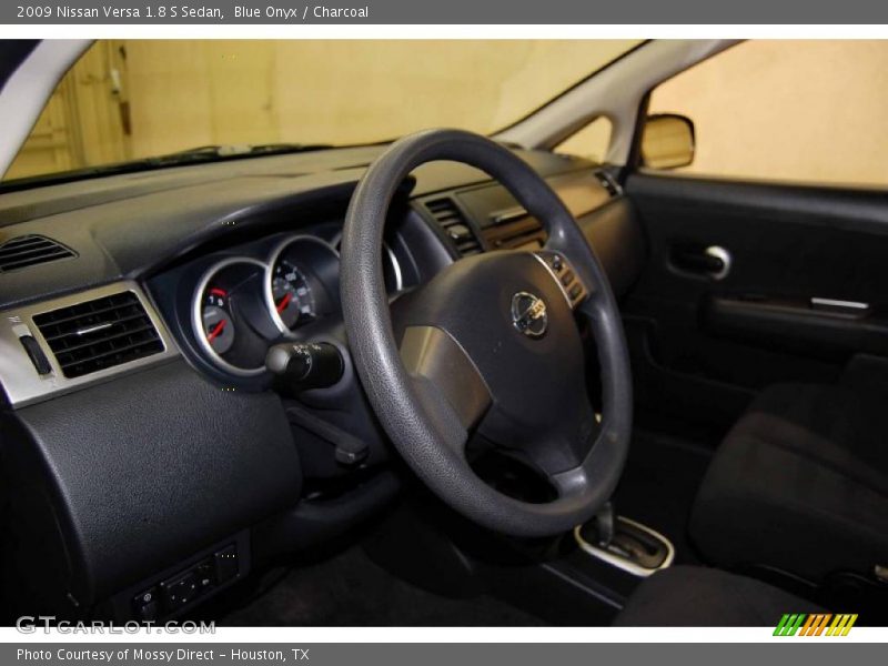 Blue Onyx / Charcoal 2009 Nissan Versa 1.8 S Sedan