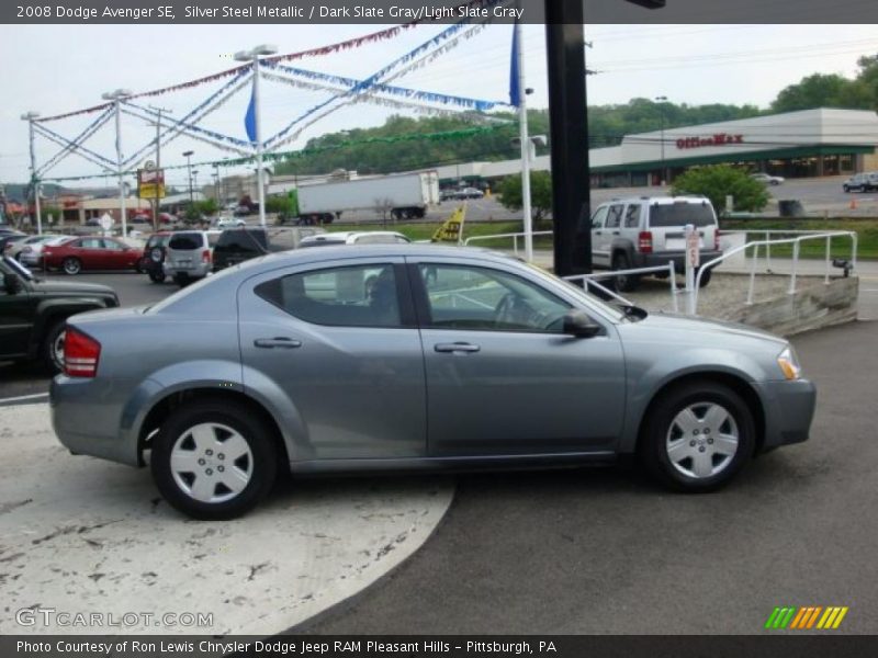 Silver Steel Metallic / Dark Slate Gray/Light Slate Gray 2008 Dodge Avenger SE