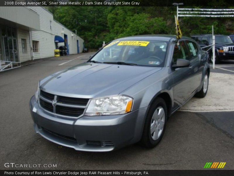 Silver Steel Metallic / Dark Slate Gray/Light Slate Gray 2008 Dodge Avenger SE