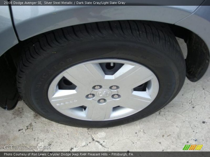 Silver Steel Metallic / Dark Slate Gray/Light Slate Gray 2008 Dodge Avenger SE