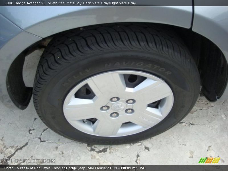 Silver Steel Metallic / Dark Slate Gray/Light Slate Gray 2008 Dodge Avenger SE