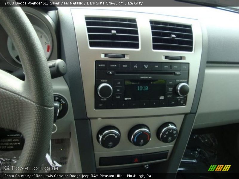 Silver Steel Metallic / Dark Slate Gray/Light Slate Gray 2008 Dodge Avenger SE