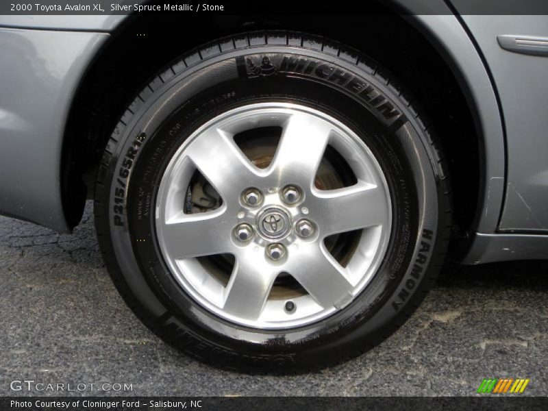 Silver Spruce Metallic / Stone 2000 Toyota Avalon XL