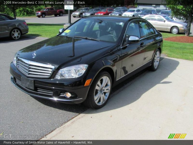 Black / Black 2008 Mercedes-Benz C 300 4Matic Luxury