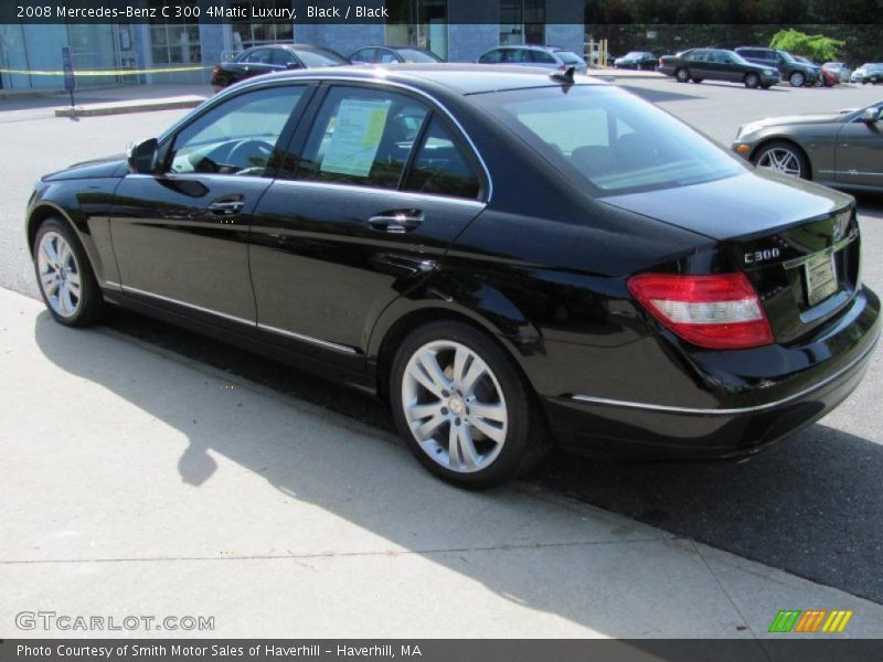 Black / Black 2008 Mercedes-Benz C 300 4Matic Luxury