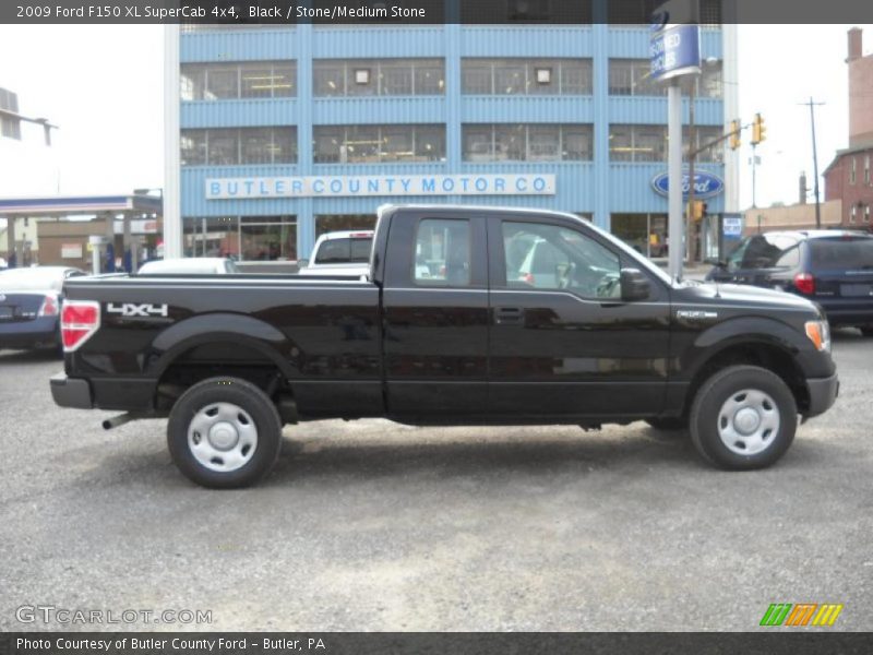 Black / Stone/Medium Stone 2009 Ford F150 XL SuperCab 4x4