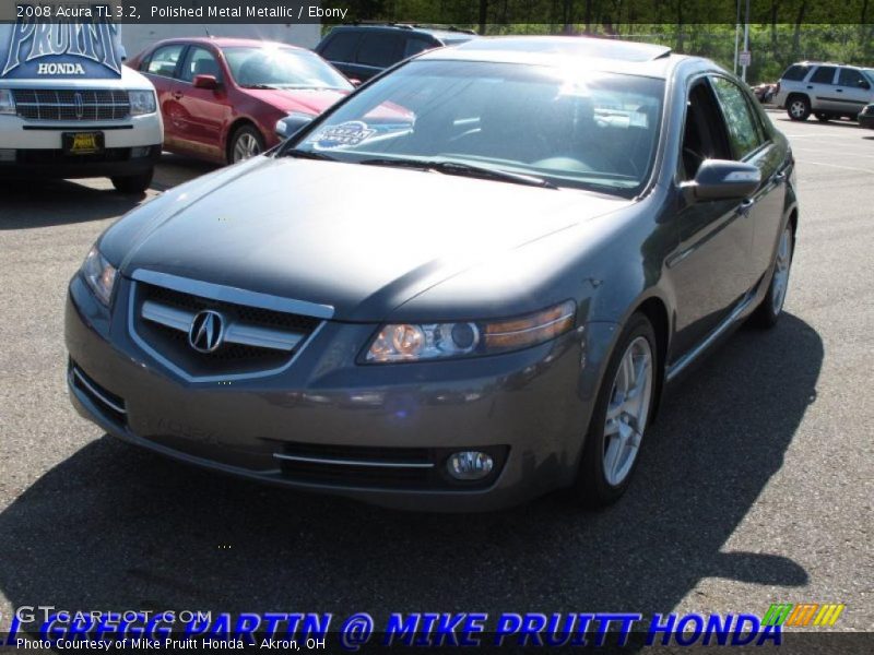Polished Metal Metallic / Ebony 2008 Acura TL 3.2