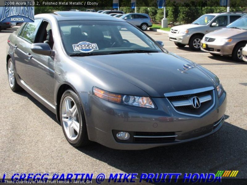 Polished Metal Metallic / Ebony 2008 Acura TL 3.2