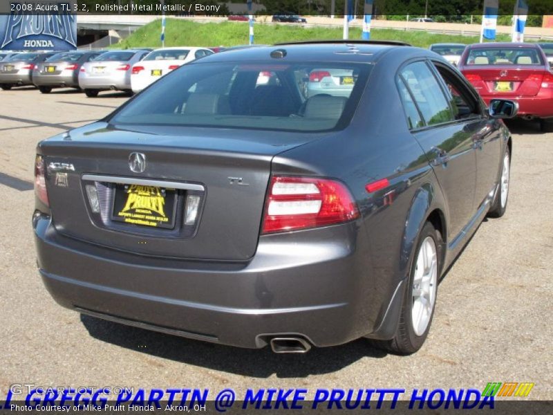 Polished Metal Metallic / Ebony 2008 Acura TL 3.2