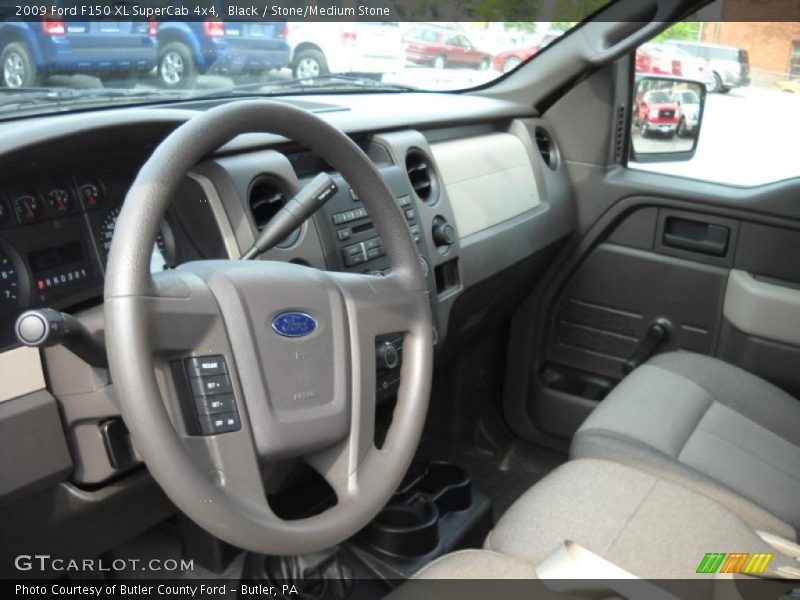 Black / Stone/Medium Stone 2009 Ford F150 XL SuperCab 4x4