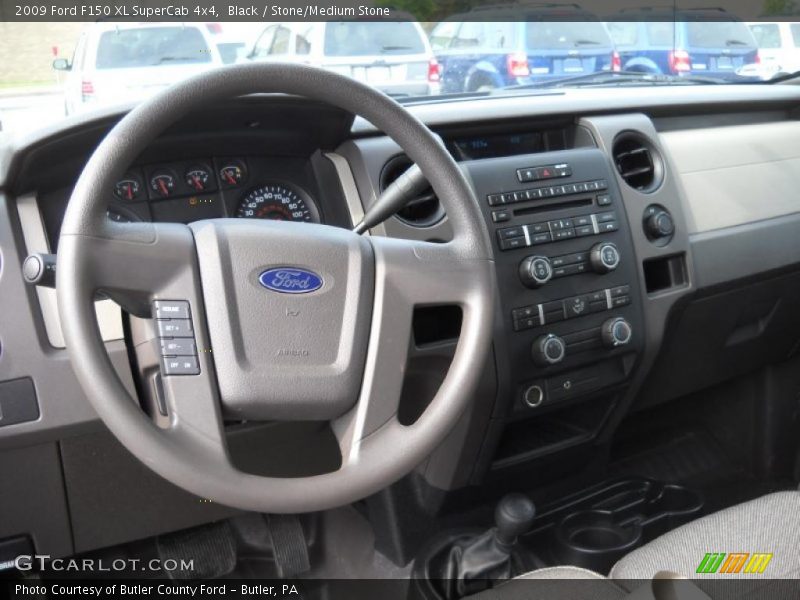 Black / Stone/Medium Stone 2009 Ford F150 XL SuperCab 4x4