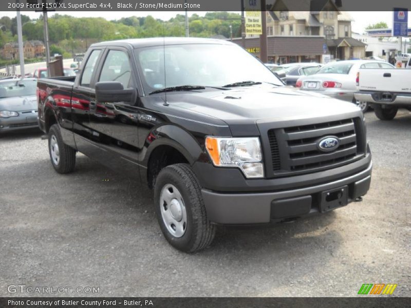 Black / Stone/Medium Stone 2009 Ford F150 XL SuperCab 4x4