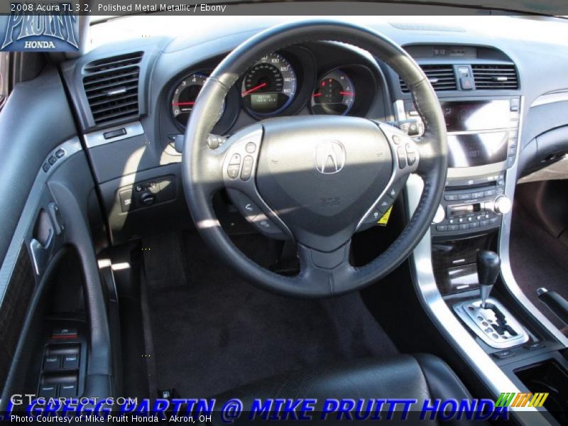 Polished Metal Metallic / Ebony 2008 Acura TL 3.2