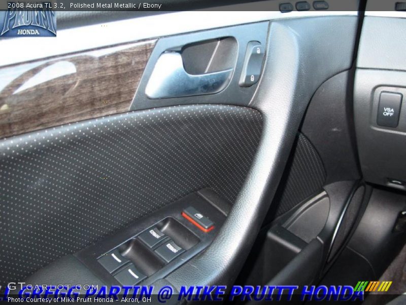 Polished Metal Metallic / Ebony 2008 Acura TL 3.2