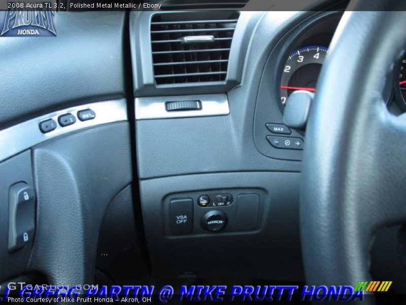 Polished Metal Metallic / Ebony 2008 Acura TL 3.2