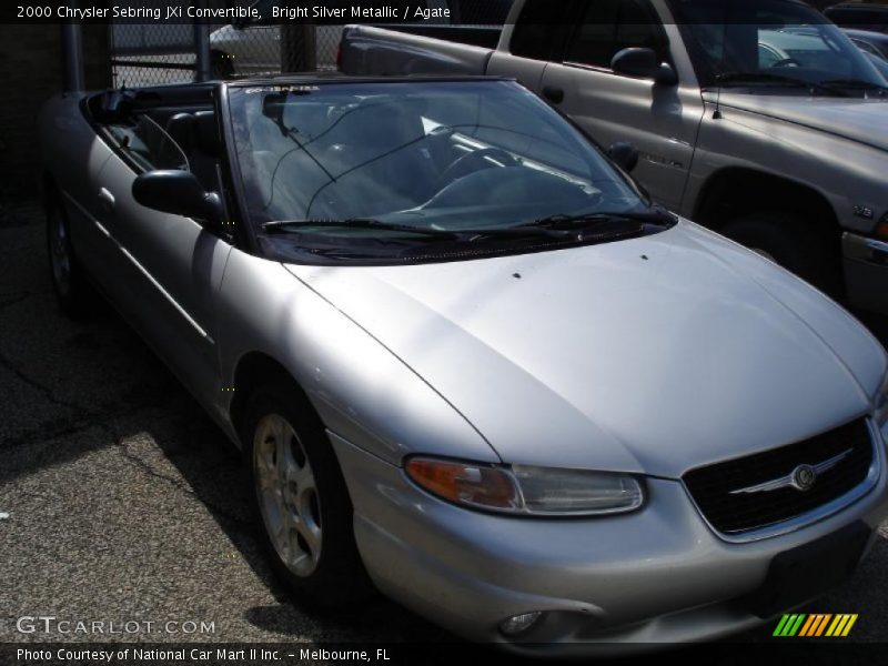 Bright Silver Metallic / Agate 2000 Chrysler Sebring JXi Convertible