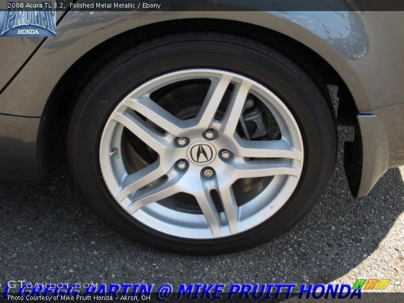 Polished Metal Metallic / Ebony 2008 Acura TL 3.2