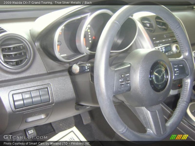 True Silver Metallic / Black 2009 Mazda CX-7 Grand Touring