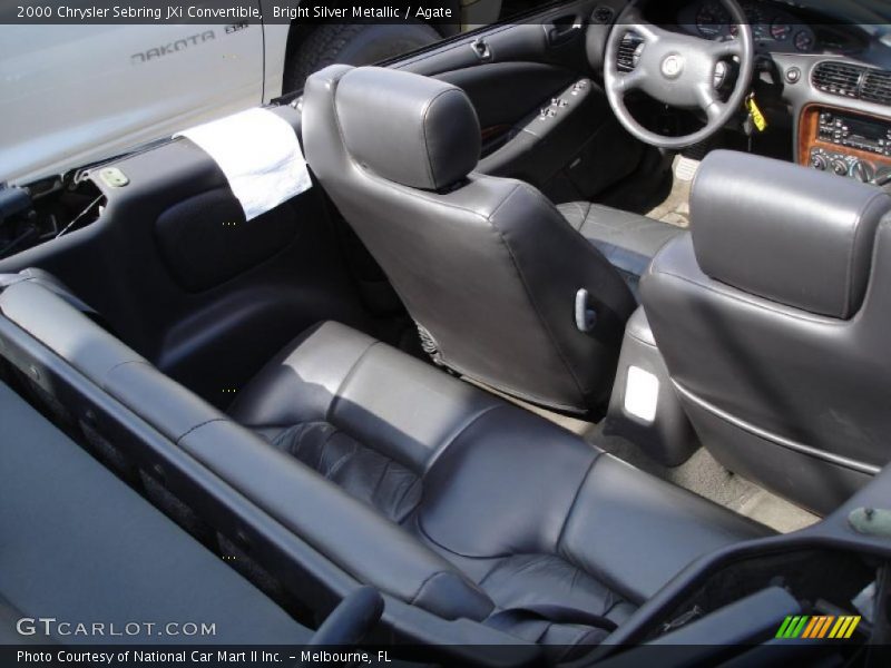 Bright Silver Metallic / Agate 2000 Chrysler Sebring JXi Convertible