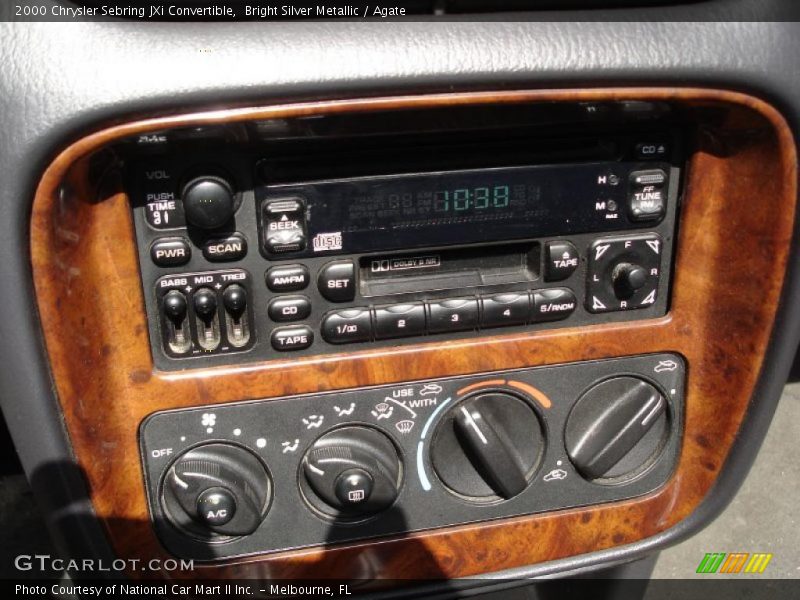 Bright Silver Metallic / Agate 2000 Chrysler Sebring JXi Convertible