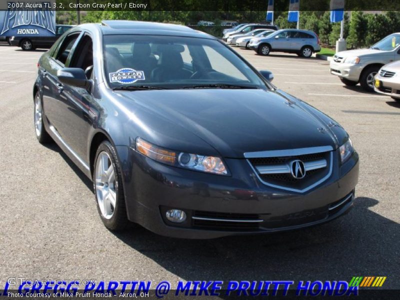 Carbon Gray Pearl / Ebony 2007 Acura TL 3.2