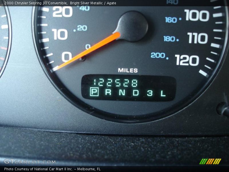 Bright Silver Metallic / Agate 2000 Chrysler Sebring JXi Convertible
