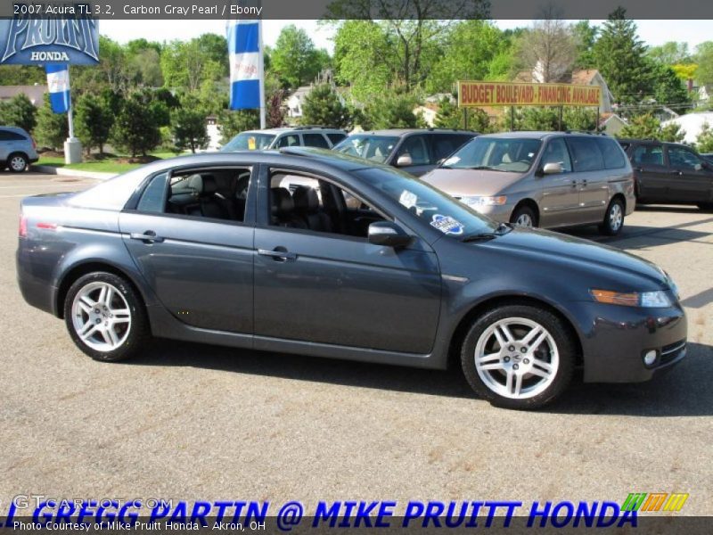 Carbon Gray Pearl / Ebony 2007 Acura TL 3.2