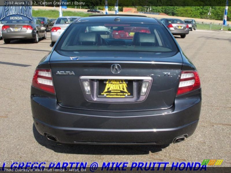 Carbon Gray Pearl / Ebony 2007 Acura TL 3.2
