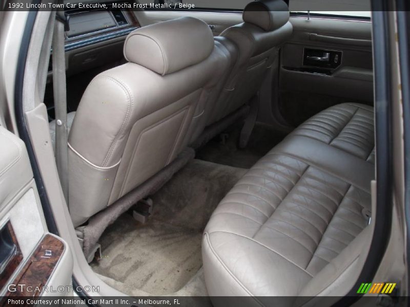 Mocha Frost Metallic / Beige 1992 Lincoln Town Car Executive