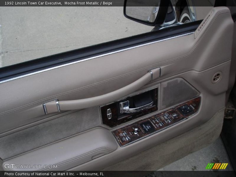 Mocha Frost Metallic / Beige 1992 Lincoln Town Car Executive