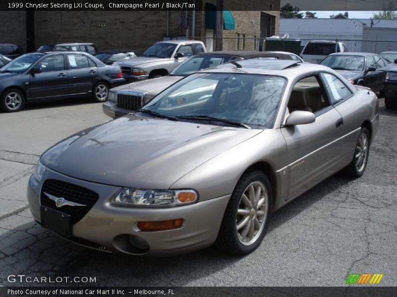 Champagne Pearl / Black/Tan 1999 Chrysler Sebring LXi Coupe