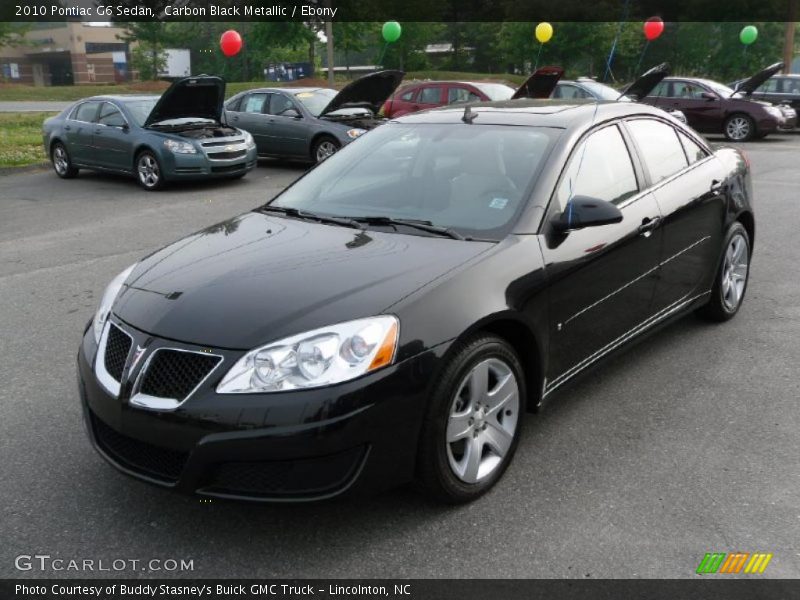 Carbon Black Metallic / Ebony 2010 Pontiac G6 Sedan