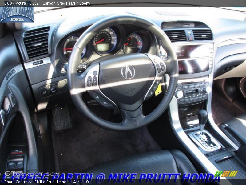 Carbon Gray Pearl / Ebony 2007 Acura TL 3.2