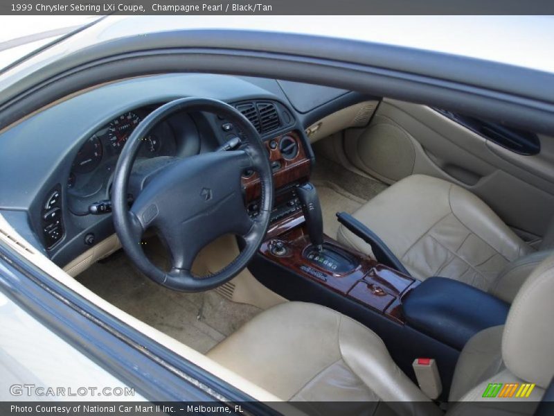 Champagne Pearl / Black/Tan 1999 Chrysler Sebring LXi Coupe