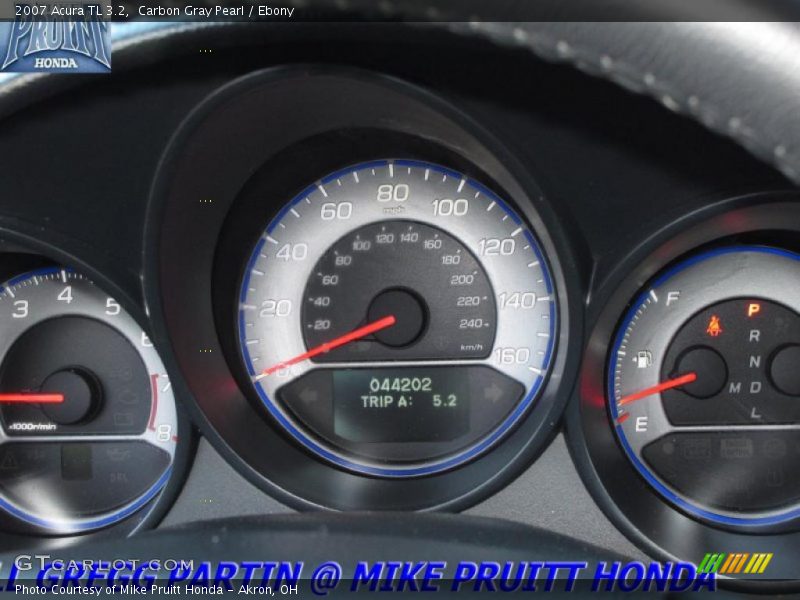 Carbon Gray Pearl / Ebony 2007 Acura TL 3.2