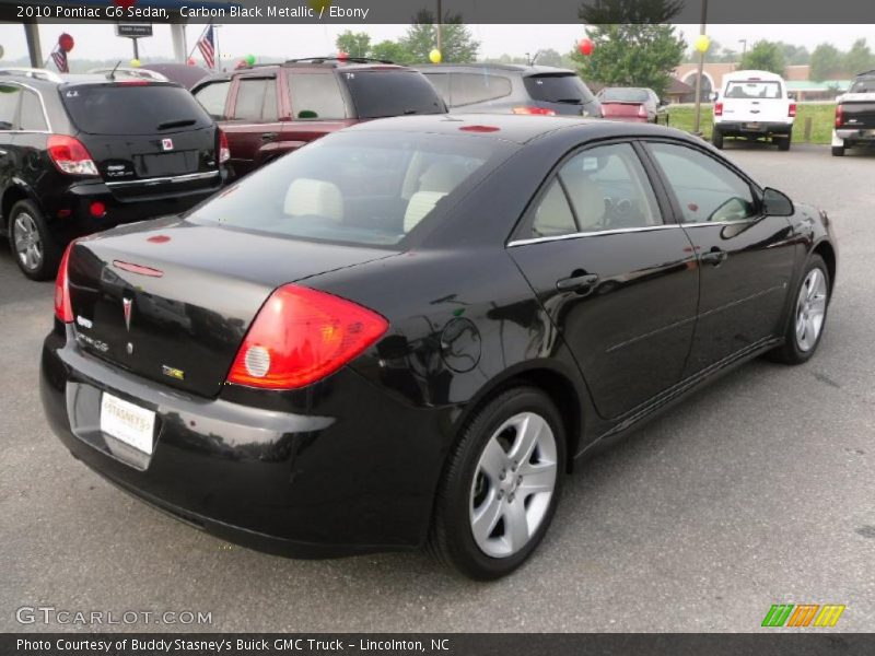 Carbon Black Metallic / Ebony 2010 Pontiac G6 Sedan