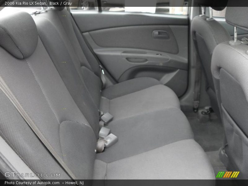 Black / Gray 2006 Kia Rio LX Sedan