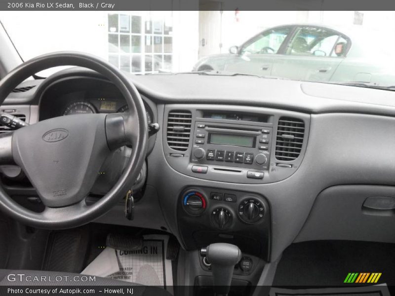 Black / Gray 2006 Kia Rio LX Sedan