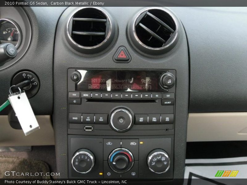 Carbon Black Metallic / Ebony 2010 Pontiac G6 Sedan